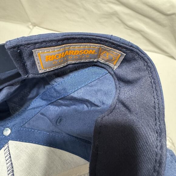 Vintage Motel 6 Richardson Outdoor Rope Hat Blue Snapback Rare Promo Style Cap - Picture 5 of 5